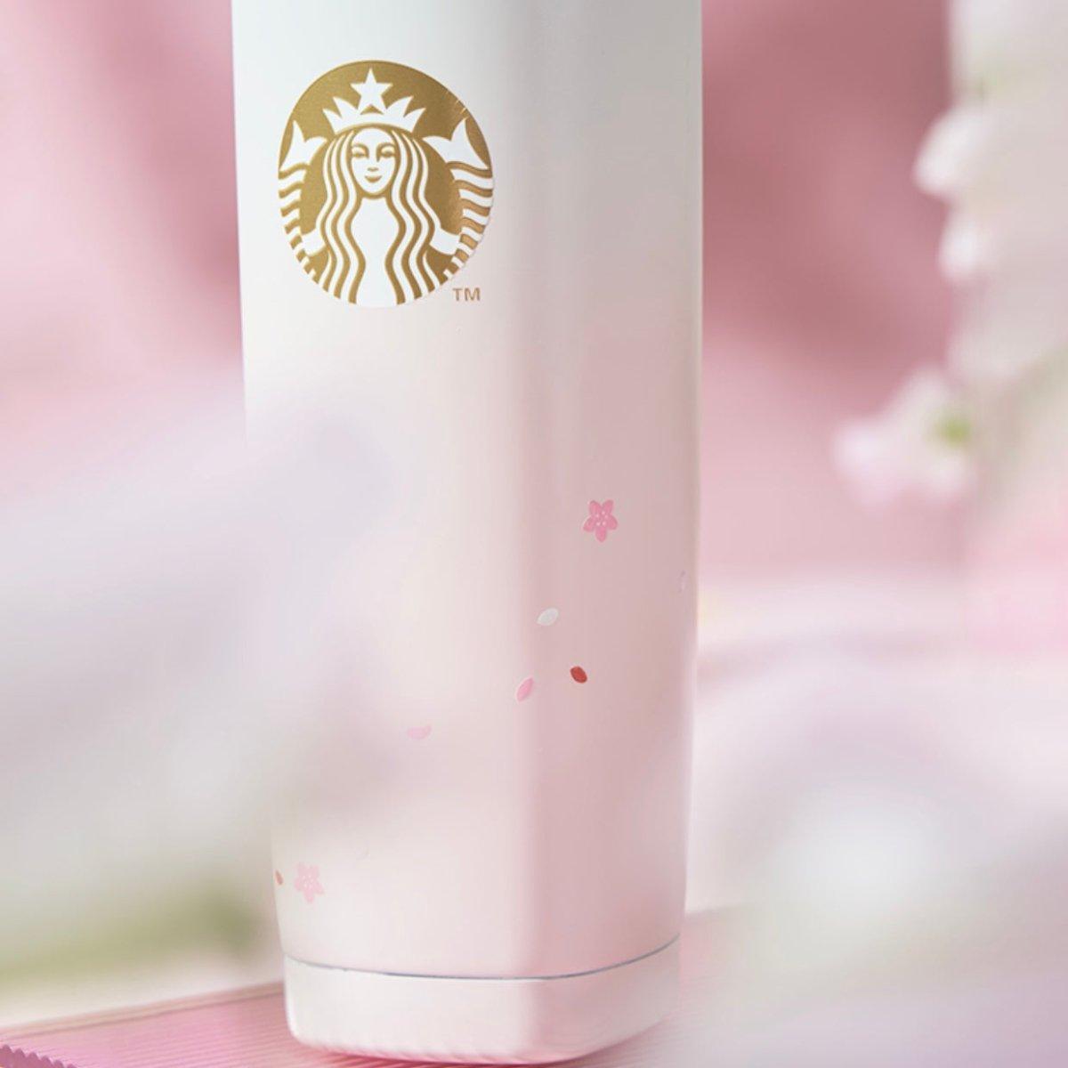 Starbucks 620ml/21oz Gradient Pink Blossom Stainless Steel Bottle - Ann Ann Starbucks