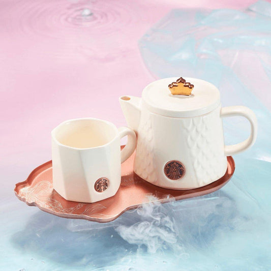 Starbucks Anniversary Phantom Mermaid Scale Crafted Teapot & Cup Set - Ann Ann Starbucks