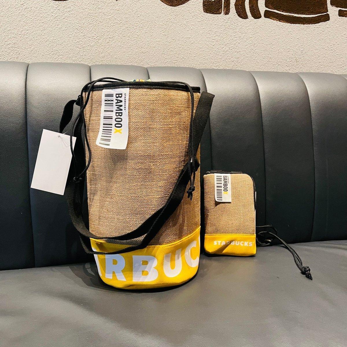 Starbucks Bamboo Bucket Bag and Phone Purse Set (Starbucks Bamboo Bag 2022 Collection) - Ann Ann Starbucks