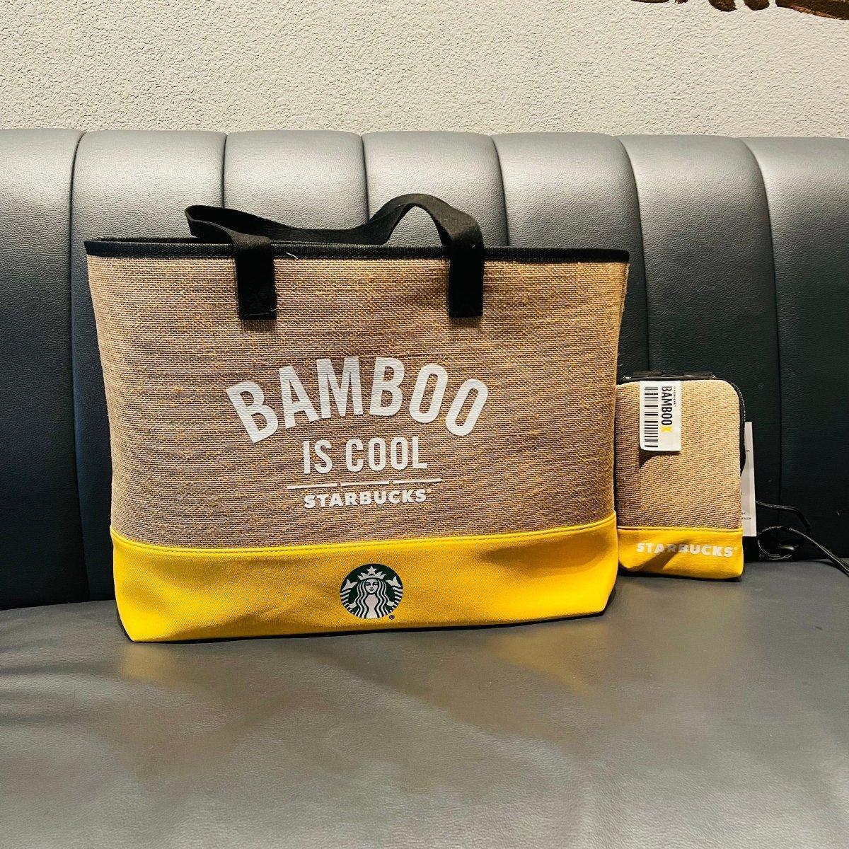 Starbucks Bamboo Tote Bag and Phone Purse Set (Starbucks Bamboo Bag 2022 Collection) - Ann Ann Starbucks