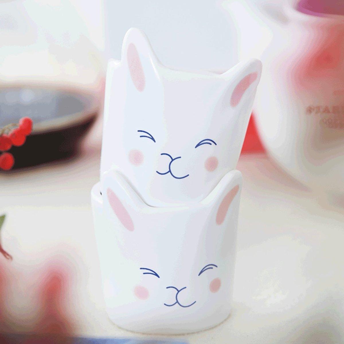 Starbucks Bunny Teapot and Teacups Gift Set with Mini Stand - Ann Ann Starbucks