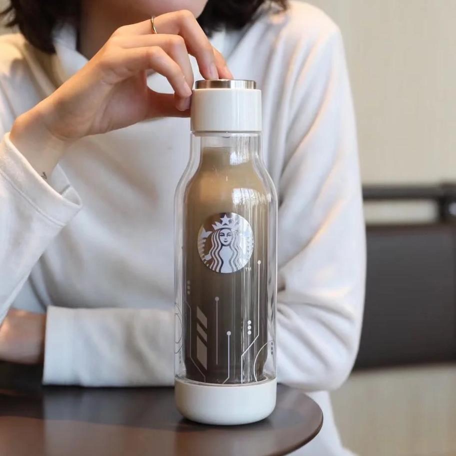 Starbucks China Astronaut and Space Glass Bottle - Ann Ann Starbucks