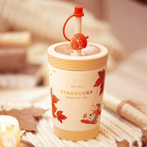 Starbucks China - Contigo Hedgehog Stainless Steel Sippy Cup 390ml (Autumn Forest Edition) - Ann Ann Starbucks