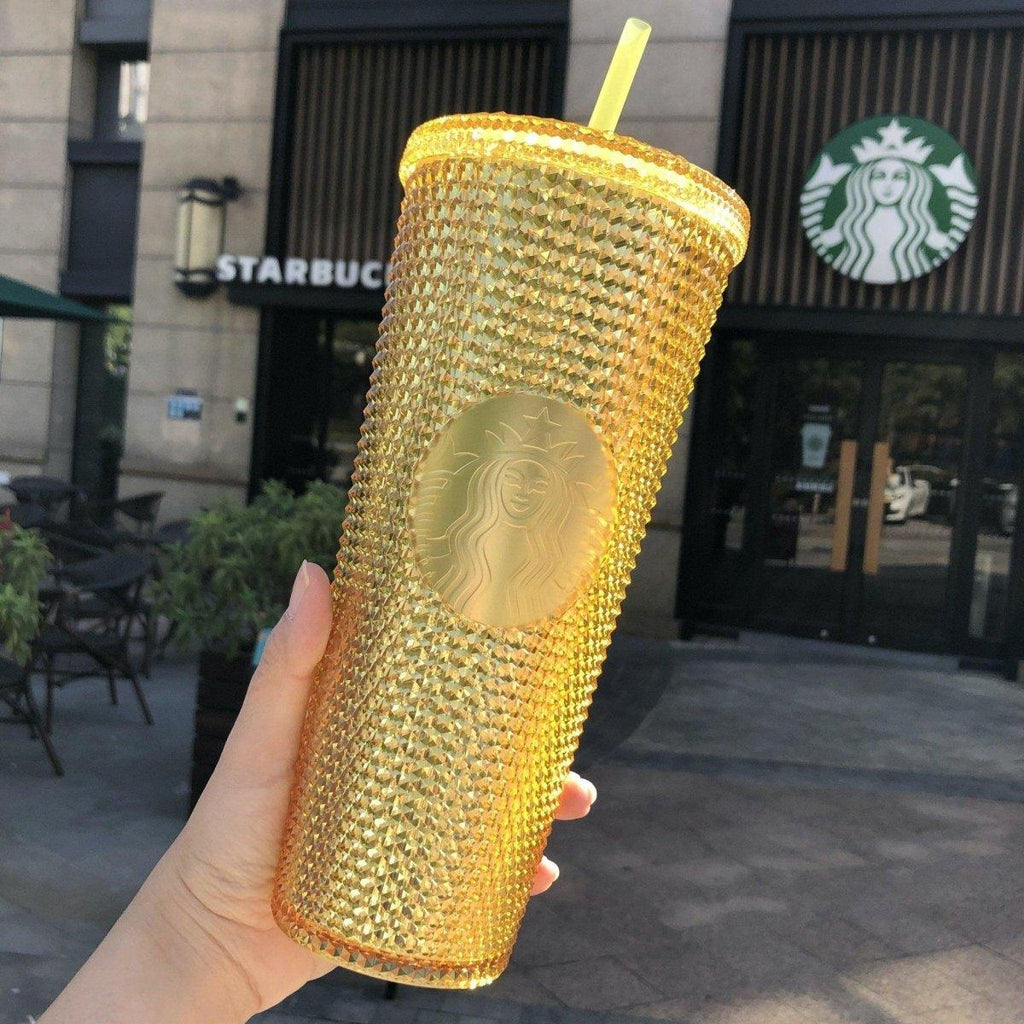 Starbucks China Gold Studded Tumbler Cup - Ann Ann Starbucks