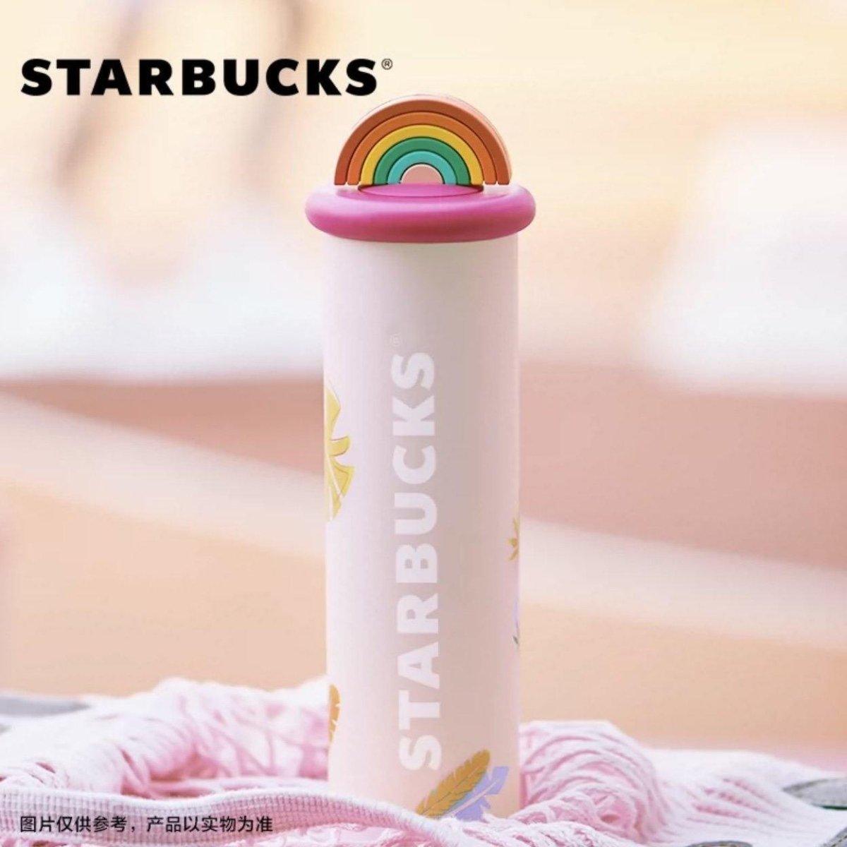 Starbucks China Pink Rainbow Stainless Tumbler (Bright Summer) - Ann Ann Starbucks