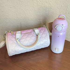 Starbucks China Purple Starry Summer Night Stainless Cup with PU Leather Bag - Ann Ann Starbucks