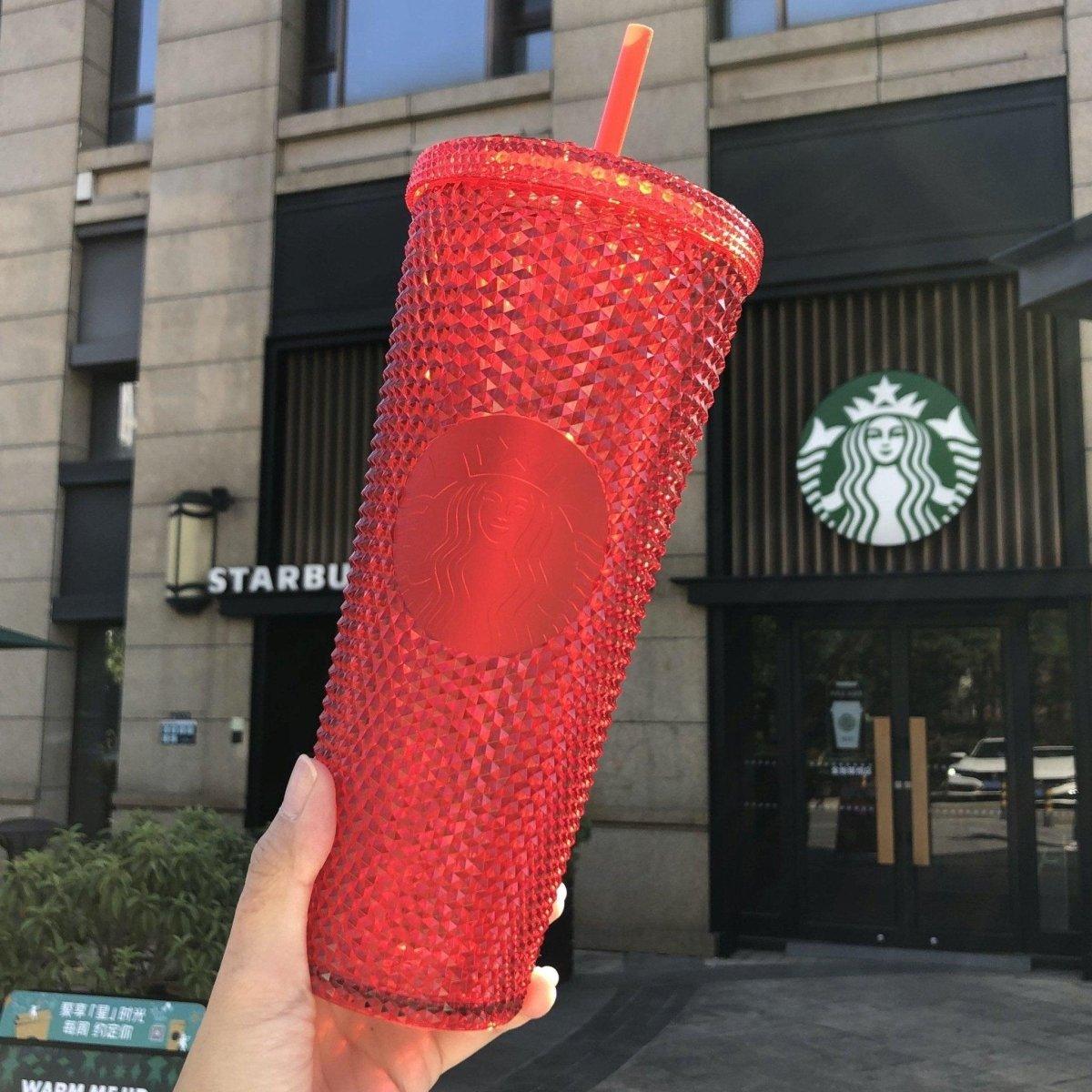 Starbucks China Red Studded Tumbler Cup - Ann Ann Starbucks