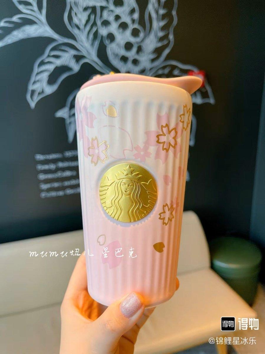 Starbucks China Sakura 2021 Edition Ceramic Tumbler Cup - Ann Ann Starbucks