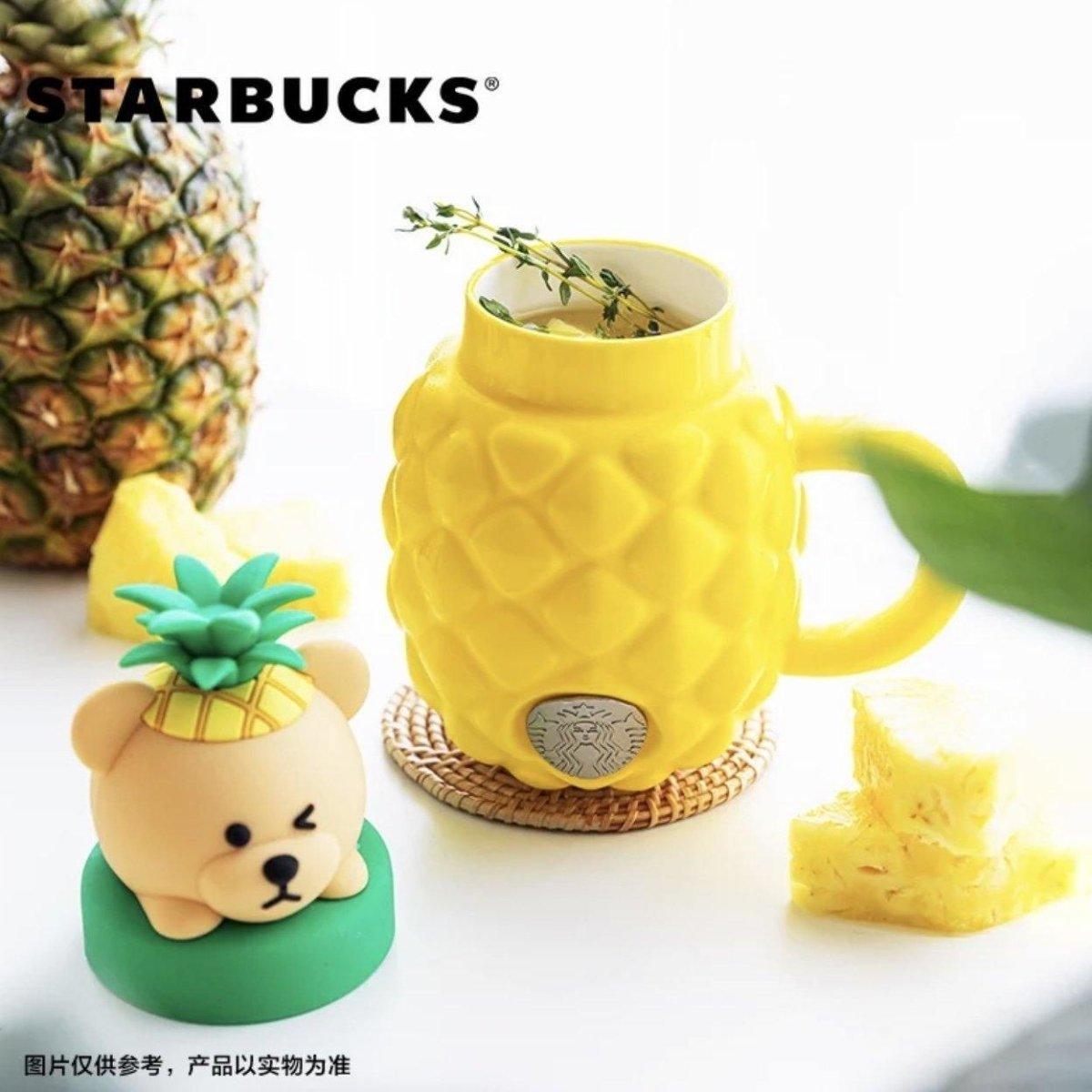 Starbucks China Yellow Pineapple Ceramic Mug (Bright Summer) - Ann Ann Starbucks
