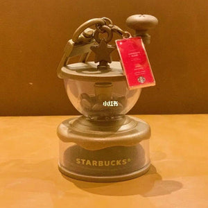 Starbucks Christmas Coffee Grinder Hourglass Keychain - Starbucks China Christmas 2021 - Ann Ann Starbucks