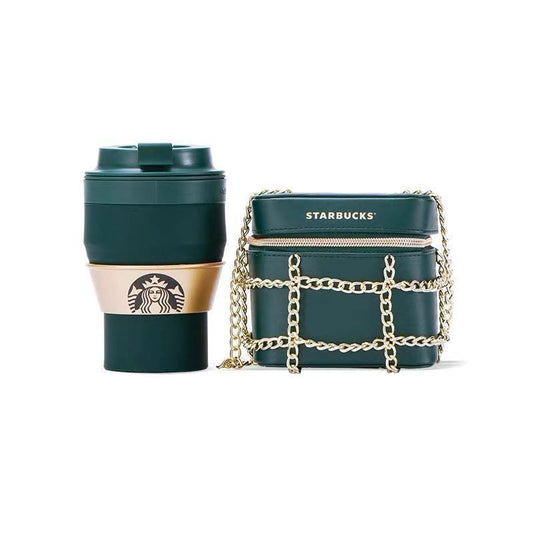Starbucks Collapsible cup + Mini Chain Bag - Ann Ann Starbucks