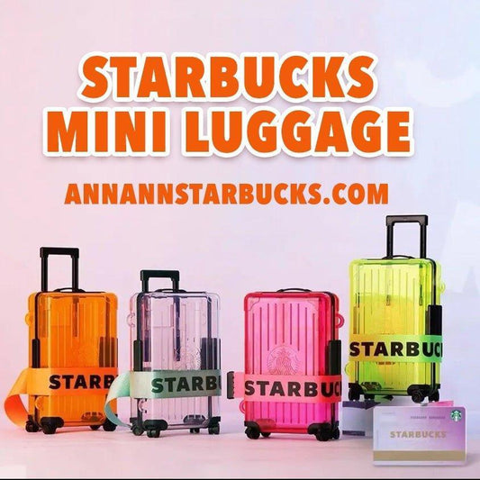 Starbucks Colorful Mini Luggage Bag - Ann Ann Starbucks