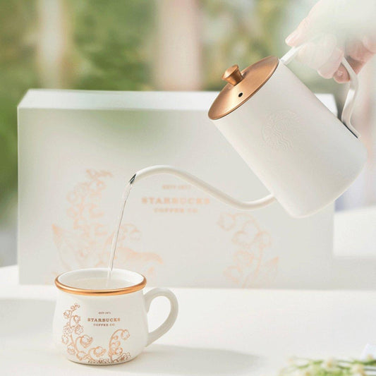 Starbucks Graceful Bellflower Hand Brew Coffee Pour Over and Ceramic Mug Gift Set - Ann Ann Starbucks