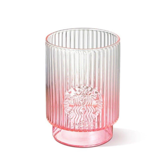 Starbucks Gradient Pink Glass 414ml / 14 oz (Starbucks Vibrant Summer 2022 Collection) - Ann Ann Starbucks