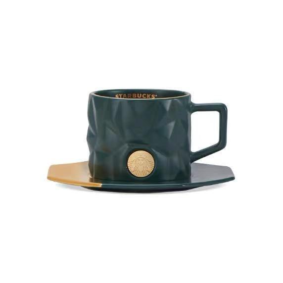 Starbucks Irregular Polygon Shape Classic Ceramic Coffee cup - Ann Ann Starbucks