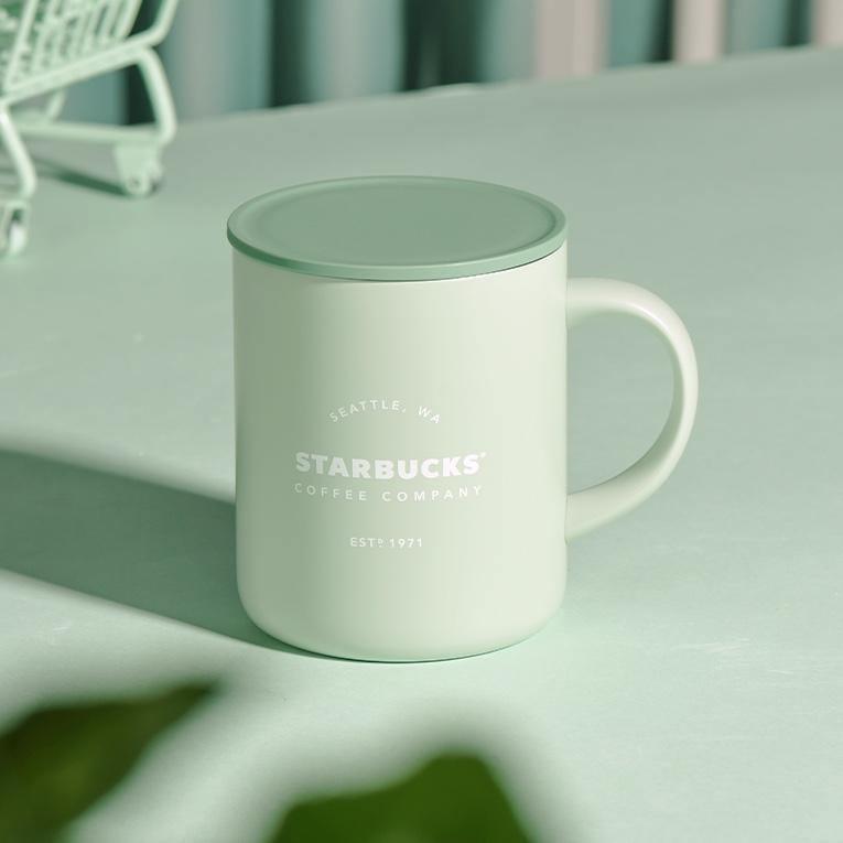 Starbucks Mint Green Stainless Steel Cup with Handle (Starbucks China Mint 2021 Edition) - Ann Ann Starbucks