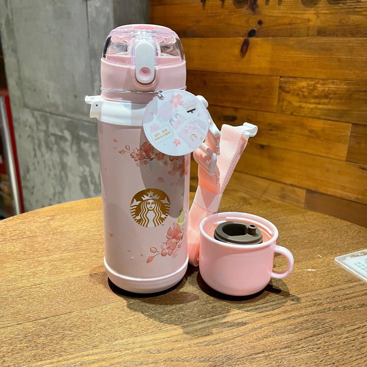 Starbucks Sakura Thermos Straw Tumbler with Strap - Ann Ann Starbucks