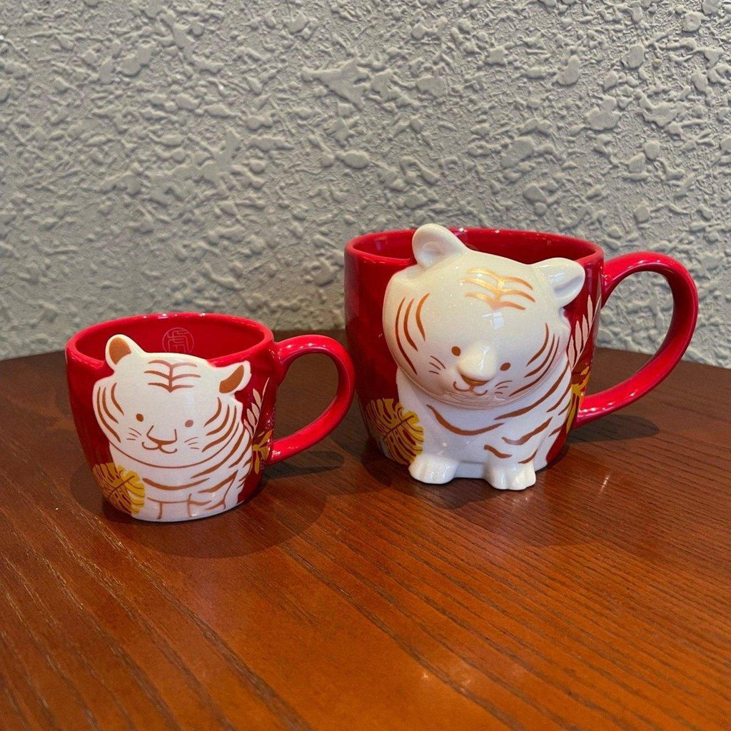 Starbucks White Tiger Ceramic Mug 355ml / 12oz - Ann Ann Starbucks
