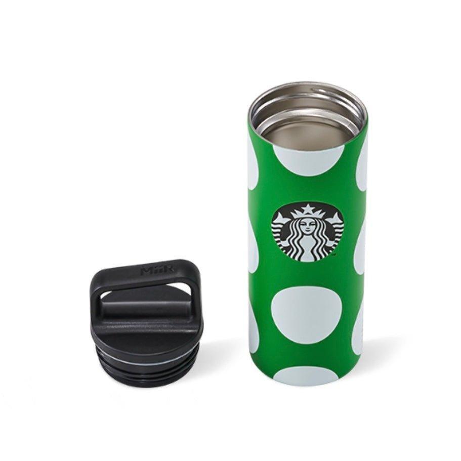 Starbucks x Kate Spade Green Polka Dots Stainless Steel 16oz Thermal Cup Mug Bottle - Ann Ann Starbucks