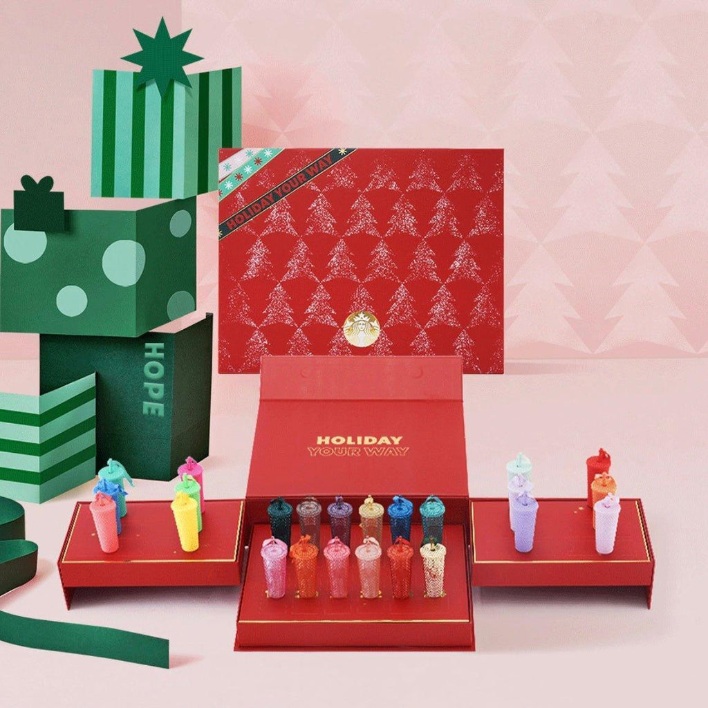 The Holiday 24-Keychain Advent Calendar Gift Box Set(Limited) - Ann Ann Starbucks