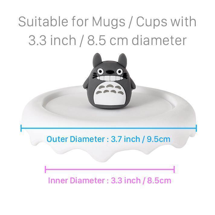 Totoro Silicone Lid Cover Topper for Coffee Mug, Tea Cup, Glasses – Starbucks Accessories - Ann Ann Starbucks