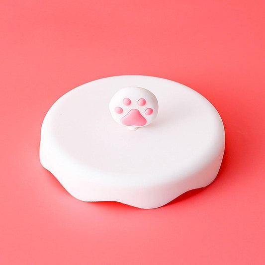 White Cat Paw Silicone Cup Lid Cover Topper for Coffee Mug, Tea Cup, Glasses – Starbucks Accessories - Ann Ann Starbucks